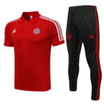 Polo Bayern Munich 2021/2022 Kit, Rojo & Rayas Blancas