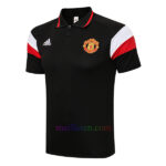 Manchester United Black Polo Kit 2021/22 (with white &red patterns on arms) shirt