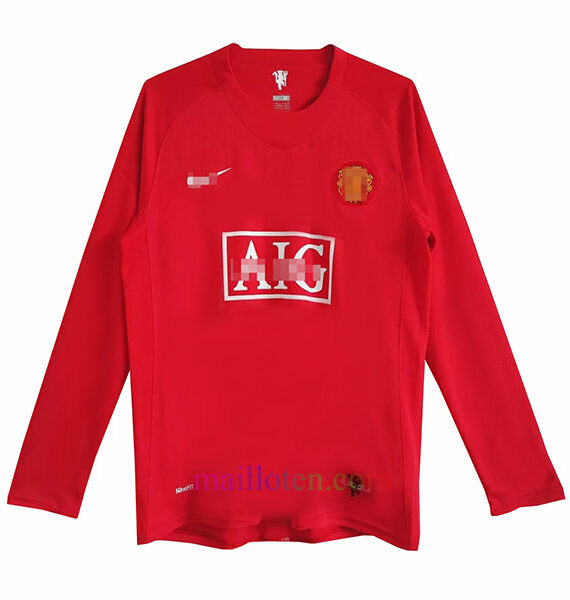 Manchester United Home Jersey 2007/08 Full Sleeves