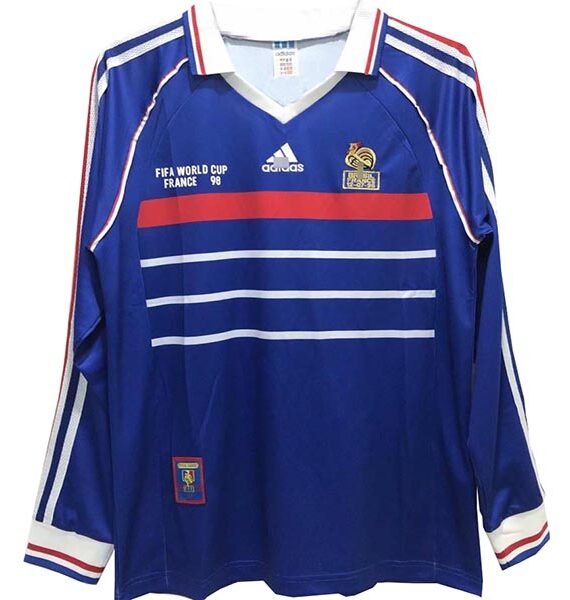 France Home Jersey 1998 Full Sleeves
