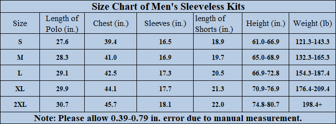 size of PSG Sleeveless Training Kits 2023/24