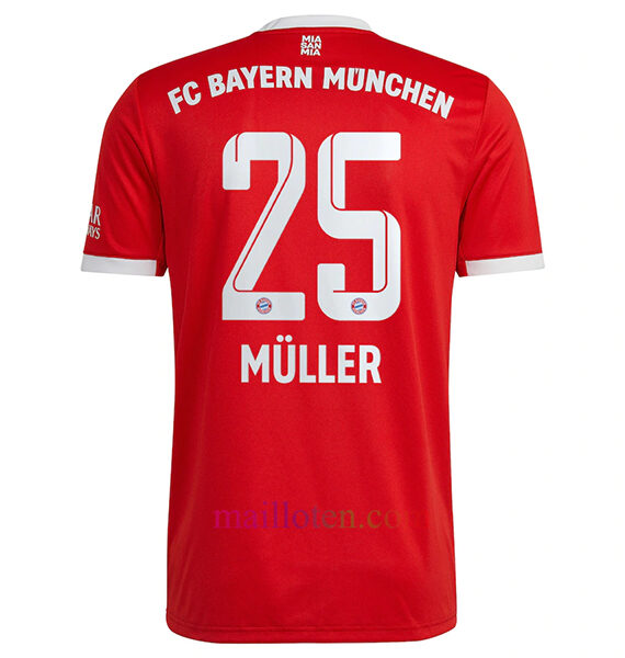 #25 Müller Bayern Munich Home Jersey 2022/23