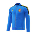 Manchester United Tracksuit 2022/23 Full Zip Blue Top