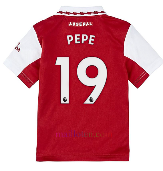 #19 Pepe Arsenal Home Kit Kids 2022/23