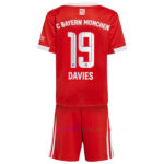Davies #19 Bayern Munich Home Kit Kids 2022/2