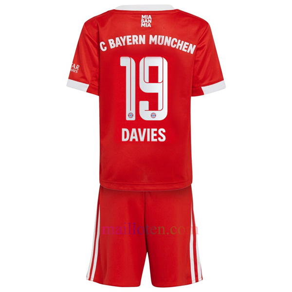 Davies #19 Bayern Munich Home Kit Kids 2022/2