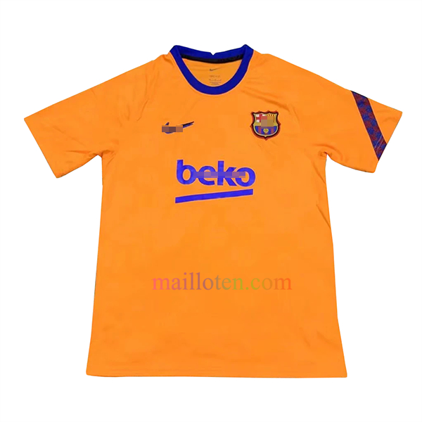 Barcelona Orange Pre-match Training Jersey 2022