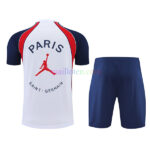 Paris Saint-Germain White Training Kits 2022/23 (blue shorts)
