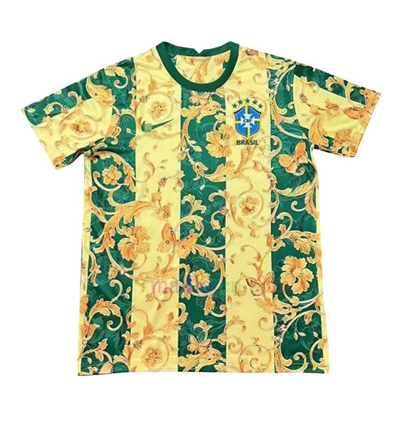 Brazil Classic Yellow Patterned Jersey 2022