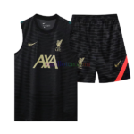 Liverpool Black Sleeveless Training Kits 2022/23