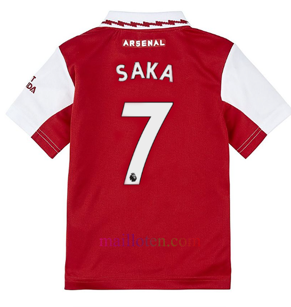 #7 Saka Arsenal Home Kit Kids 2022/23 | Mailloten.com
