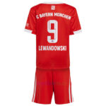 Lewandowski #9 Bayern Munich Home Kit Kids 2022/