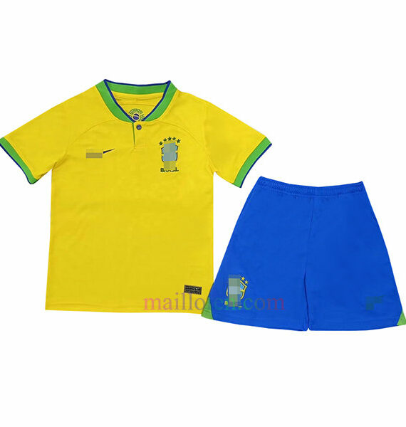 Brazil Home Kit Kids 2022 | Mailloten.com