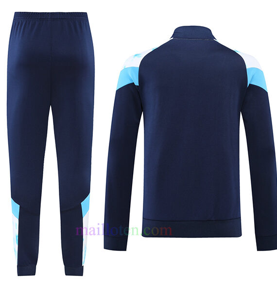 Olympique Marseille Blue & White Tracksuit 2022/23 Full Zip | Mailloten.com 2