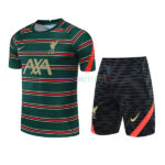 Liverpool Green Stripes Training Kits 2022/23