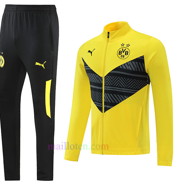 Borussia Dortmund Tracksuit 2022/23 Full Zip Yellow | Mailloten.com
