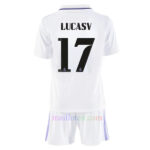 LUCAS V. #17 Real Madrid Home Kit Kids 2022/23