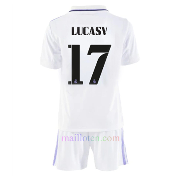 LUCAS V. #17 Real Madrid Home Kit Kids 2022/23
