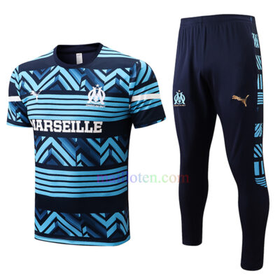 Olympique Marseille Blue Patterned Training Kit 2022/23