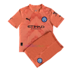 Manchester City Orange Goalkeeper Kit Kids 2022/23