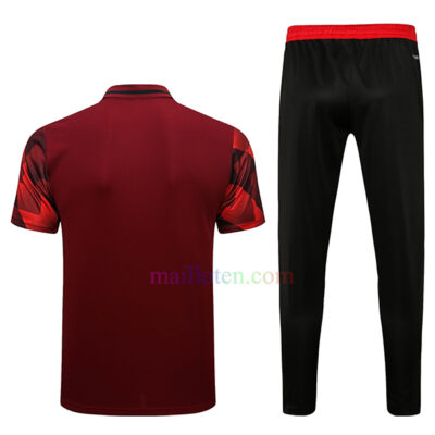 Bayern Munich Red Geometric Patterned Polo Kit 2022/23