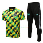 Arsenal Green Patterned Polo Kit 2022/23
