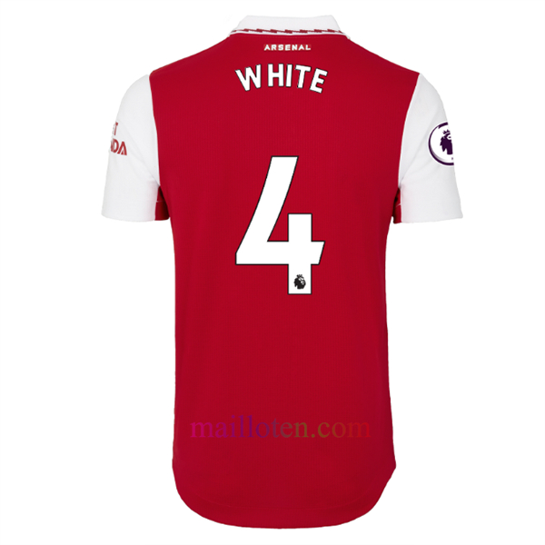 #4 White Arsenal Home Jersey 2022/23