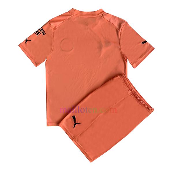 Manchester City Orange Goalkeeper Kit Kids 2022/23