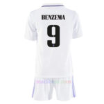 #9 Benzema Real Madrid Home Kit Kids 2022/23 | Mailloten.com 2