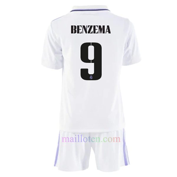 BENZEMA #9 Real Madrid Home Kit Kids 2022/23