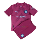 Manchester City Purple Goalkeeper Kit Kids 2022/23