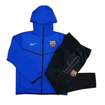 Barcelona Bright Blue Hoodie Kit 2022/23