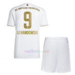 #9 Lewandowski Bayern Munich Away Kit Kids 2022/23 | Mailloten.com 2