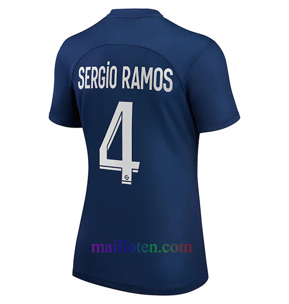 #4 Sergio Ramos PSG Home Jersey 2022/23 Women | Mailloten.com