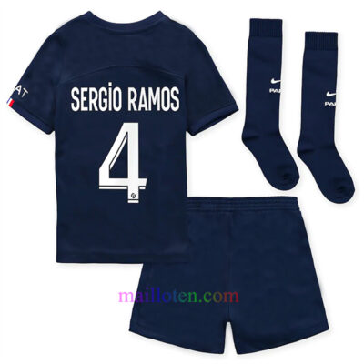#4 Sergio Ramos Paris Saint-Germain Home Kit Kids 2022/23