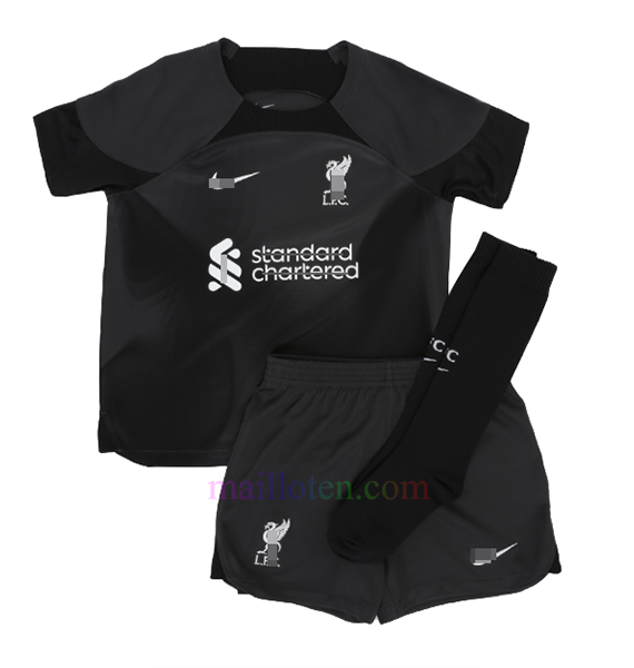 Liverpool Away Goalkeeper Kit Kids 2022/23 | Mailloten.com