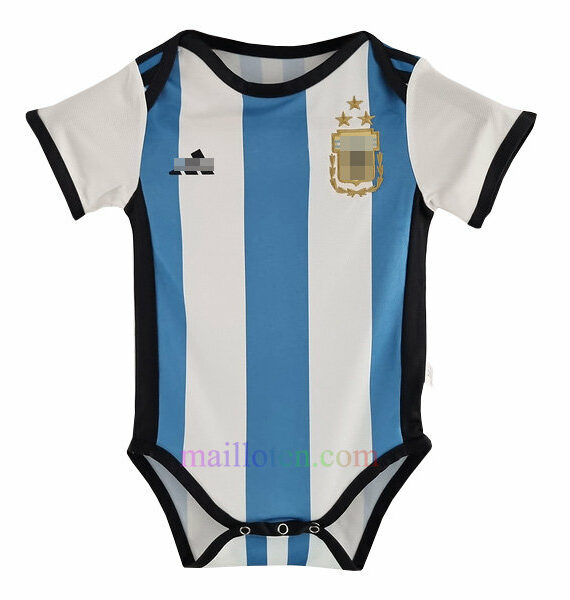 Argentina Home Three Stars Baby Bodysuit 2022/23 | Mailloten.com