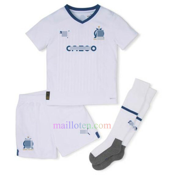 Olympique Marseille Home Kit Kids 2022/23 | Mailloten.com