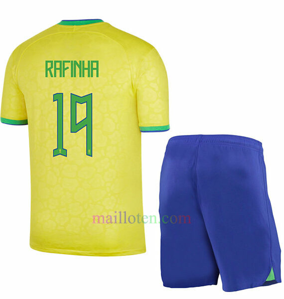 #19 Rafinha Brazil Home Kit Kids 2022 | Mailloten.com