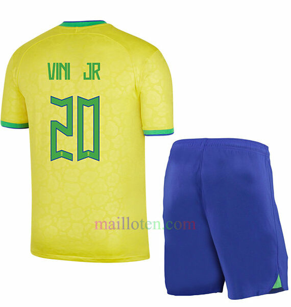 #20 Vinicius Brazil Home Kit Kids 2022