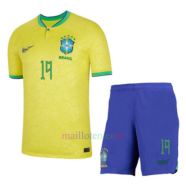 #10 Neymar Brazil Home Kit Kids 2022 | Mailloten.com 2