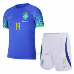 #19 Rafinha Brazil Away Kit Kids 2022 | Mailloten.com 3