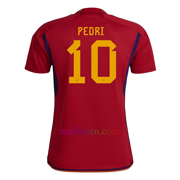 #10 Pedri Spain Home Jersey 2022/23 | Mailloten.com