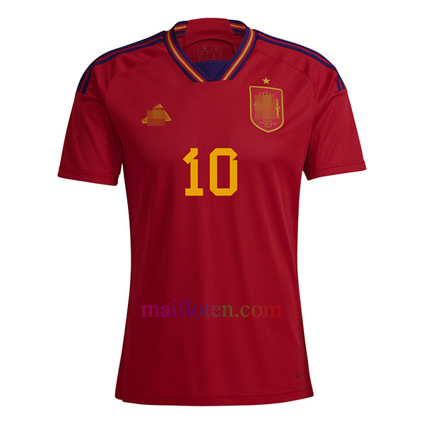 #10 Pedri Spain Home Jersey 2022/23 | Mailloten.com 2