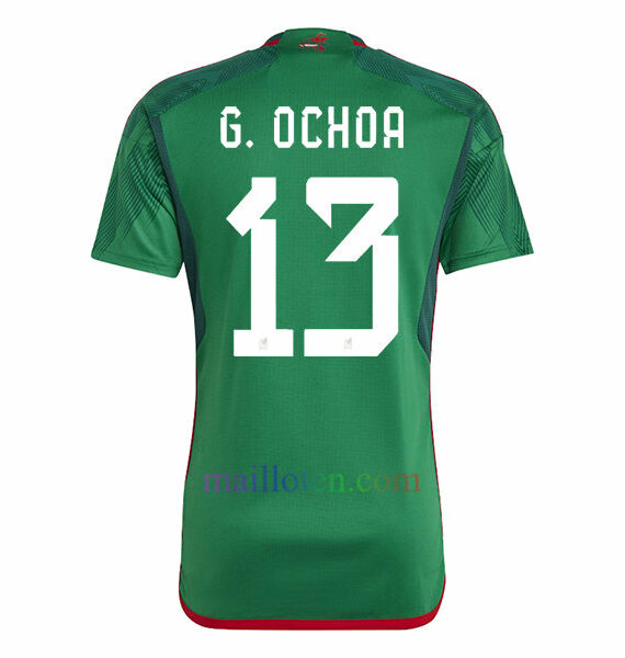 #13 Guillermo Ochoa Mexico Home Jersey 2022/23 | Mailloten.com