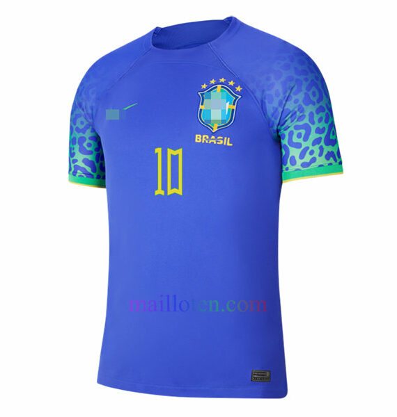 #10 Neymar Brazil Away Jersey 2022 | Mailloten.com 2