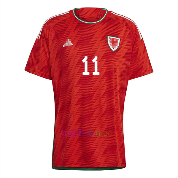 #11 Gareth Bale Wales Home Jersey 2022/23 | Mailloten Jersey 2