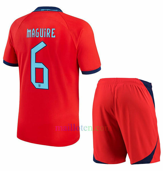 #6 Harry Maguire England Away Kit Kids 2022