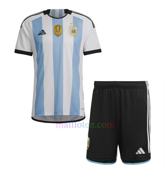 Argentina Three Stars Home Kit Kids 2022/23 | Mailloten.com 2