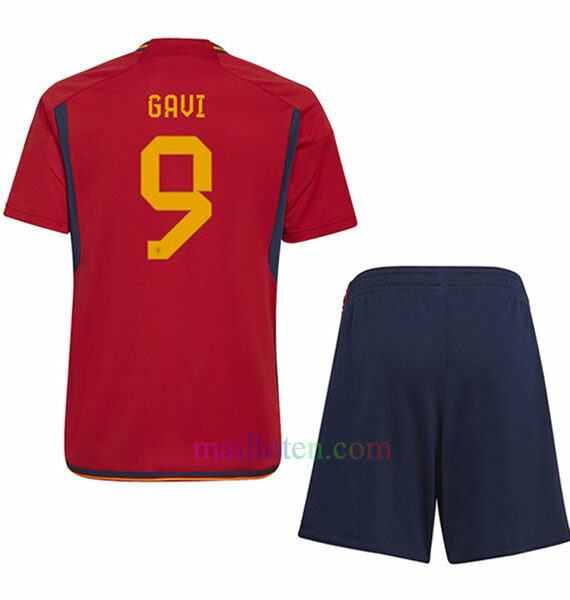 #9 Gavi Spain Home Kit Kids 2022/23 | Mailloten.com